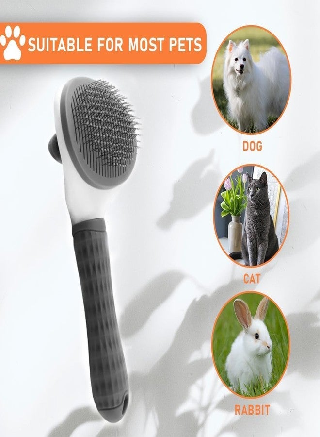 KittuPet Dog Grooming Self Cleaning Slicker Hair Brush Taiwan for Dogs & Puppies, (Yellow, Black Colour) (pack of 1 pcs) - Image 2